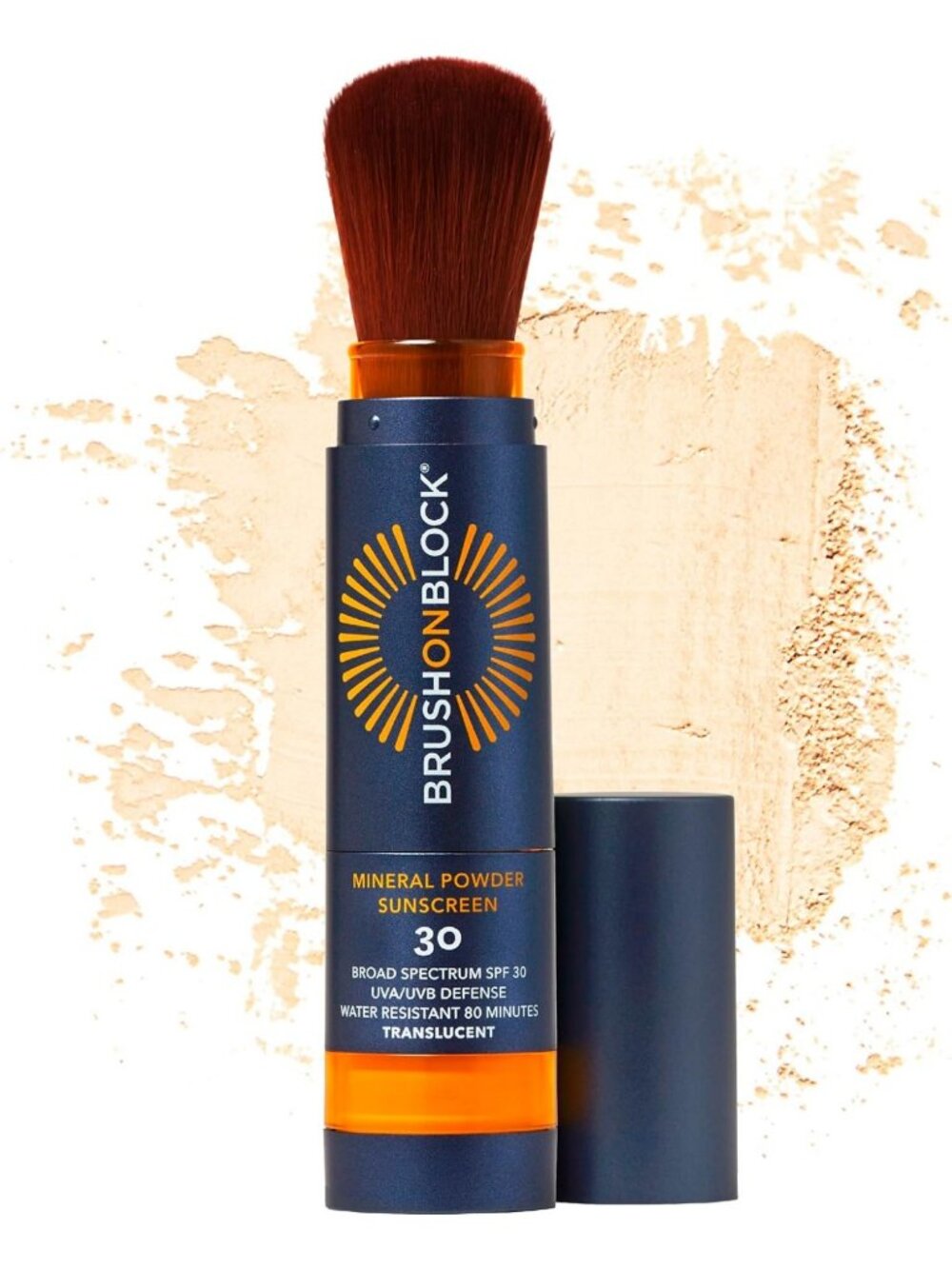 Translucent SPF 30 Mineral Powder Sunscreen - Refillable Brush-On Sun Protection